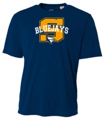 Shepherd Football Spirit Gear - 2025 - Adult Performance Tee - A4 Cooling Performance Crew Tee - 4oz