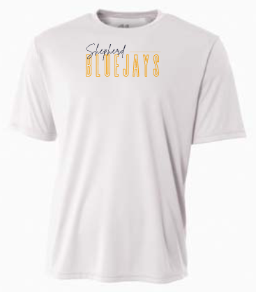 Shepherd Football Spirit Gear - 2025 - Adult Performance Tee - A4 Cooling Performance Crew Tee - 4oz