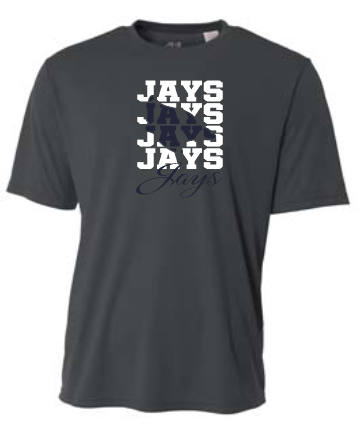 Shepherd Football Spirit Gear - 2025 - Adult Performance Tee - A4 Cooling Performance Crew Tee - 4oz