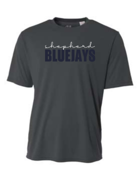 Shepherd Football Spirit Gear - 2024 - Adult Performance Tee - A4 Cooling Performance Crew Tee - 4oz