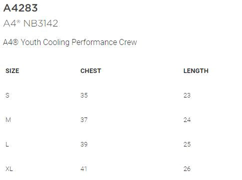 Shepherd Football Spirit Gear - 2025 - Youth Performance Tee - A4 Youth Cooling Performance Crew Tee - 4oz