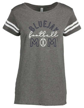 Shepherd Football Mom Gear - 2024 - Ladies Tee - Enza Ladies Jersey Football Tee - 4.5oz