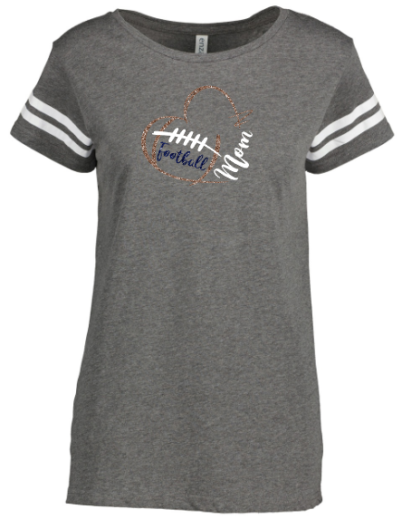 Shepherd Football Mom Gear - 2025 - Ladies Tee - Enza Ladies Jersey Football Tee - 4.5oz