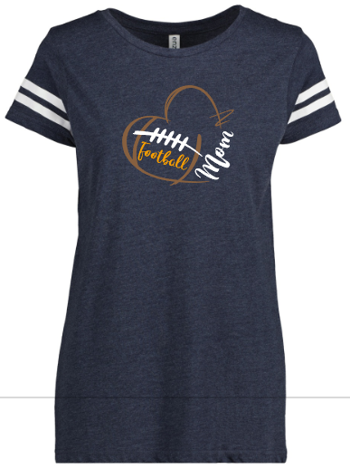 Shepherd Football Mom Gear - 2025 - Ladies Tee - Enza Ladies Jersey Football Tee - 4.5oz