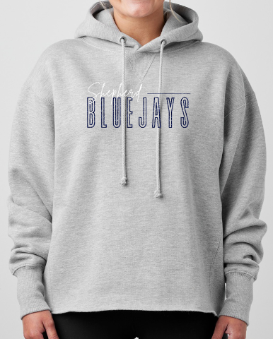 Shepherd Football Spirit Gear GLITTER - 2025 - Ladies Hooded Sweatshirt - Enza Ladies Heavyweight Boxy Pullover Hood