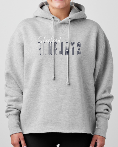 Shepherd Football Spirit Gear STANDARD - 2025 - Ladies Hooded Sweatshirt - Enza Ladies Heavyweight Boxy Pullover Hood
