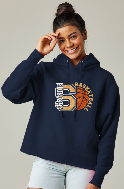 Shepherd Basketball Gear - 2024 - Ladies Hooded Sweatshirt - Enza Ladies Heavyweight Boxy Pullover Hood