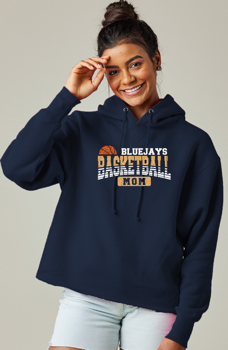 Shepherd Basketball Gear - 2024 - Ladies Hooded Sweatshirt - Enza Ladies Heavyweight Boxy Pullover Hood