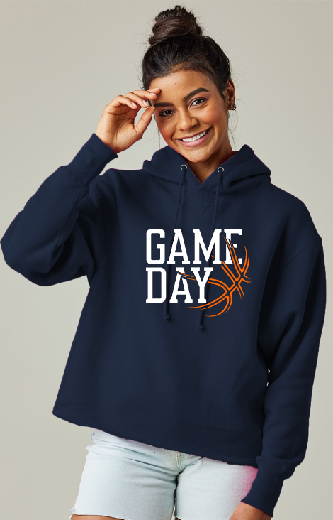 Shepherd Basketball Gear - 2024 - Ladies Hooded Sweatshirt - Enza Ladies Heavyweight Boxy Pullover Hood