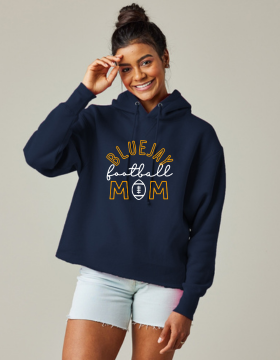 Shepherd Football Mom Gear - 2024 - Ladies Hooded Sweatshirt - Enza Ladies Heavyweight Boxy Pullover Hood
