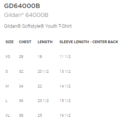 Shepherd Football Spirit Gear - 2025 - Youth Tee - Gildan Softstyle Youth T-Shirt - 4.5oz