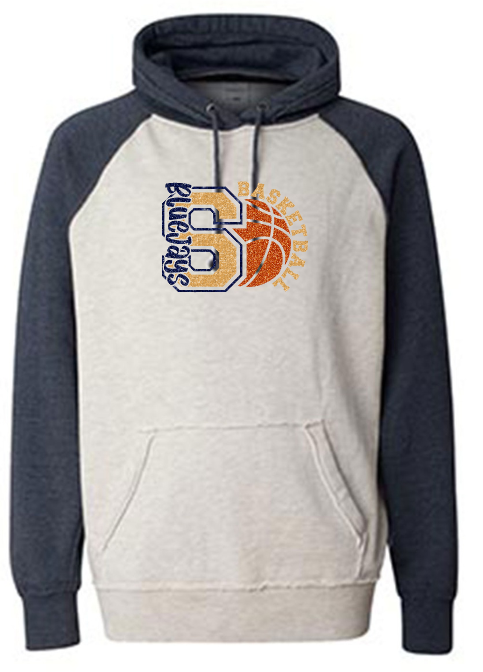 Shepherd Basketball Gear - 2024 - Adult Hoodie - J. America Vintage Heather Hood - 9.5oz