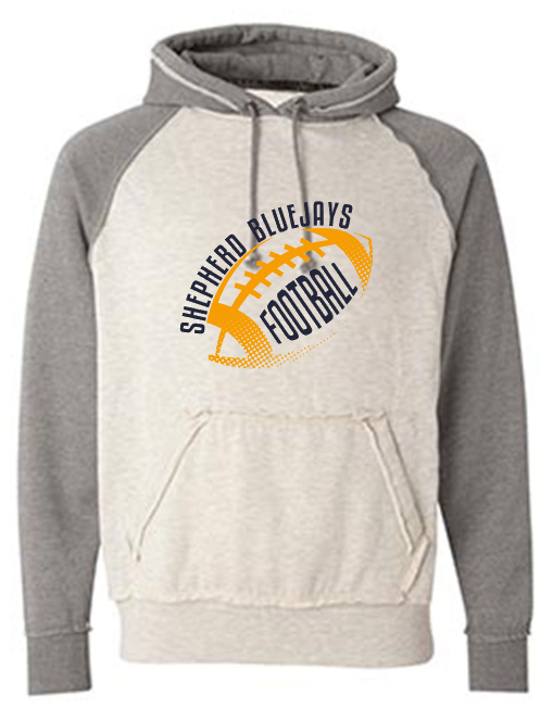 Shepherd Football Gear - 2024 - Adult Hoodie - J. America Vintage Heather Hood - 9.5oz
