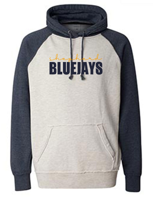 Shepherd Football Spirit Gear - 2024 - Adult Hoodie - J. America Vintage Heather Hood - 9.5oz