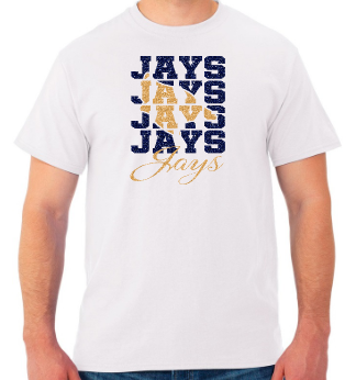Shepherd Football Spirit Gear GLITTER - 2025 - Adult Unisex Tee - Jerzees Dri-Power Unisex T-Shirt - 5.4oz