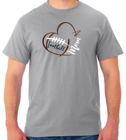 Shepherd Football Mom Gear - 2025 - Adult Unisex Tee - Jerzees Dri-Power Unisex T-Shirt - 5.4oz