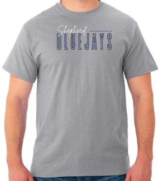 Shepherd Football Spirit Gear GLITTER - 2025 - Adult Unisex Tee - Jerzees Dri-Power Unisex T-Shirt - 5.4oz
