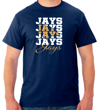 Shepherd Football Spirit Gear GLITTER - 2025 - Adult Unisex Tee - Jerzees Dri-Power Unisex T-Shirt - 5.4oz