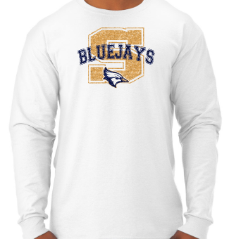 Shepherd Football Spirit Gear GLITTER - 2025 - Adult Unisex Long Sleeve Tee - Jerzees Dri-Power Unisex Long Sleeve T-Shirt - 5.4oz