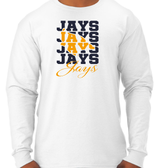 Shepherd Football Spirit Gear - 2025 - Youth Long Sleeve Tee - Jerzees Dri-Power Youth Long Sleeve T-Shirt - 5.4oz