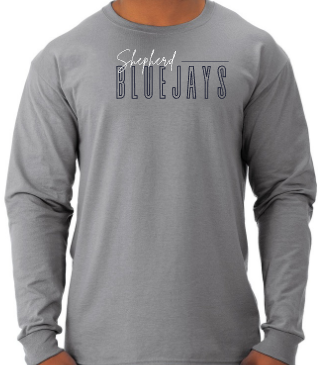 Shepherd Football Spirit Gear - 2025 - Youth Long Sleeve Tee - Jerzees Dri-Power Youth Long Sleeve T-Shirt - 5.4oz