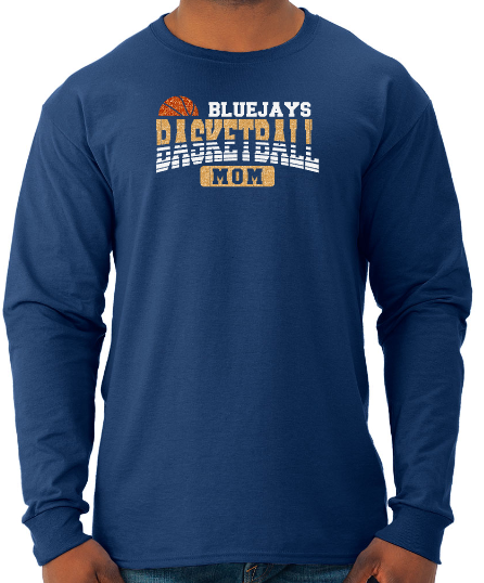 Shepherd Basketball Gear - 2024 - Adult Unisex Long Sleeve Tee - Jerzees Dri-Power Unisex Long Sleeve T-Shirt - 5.4oz