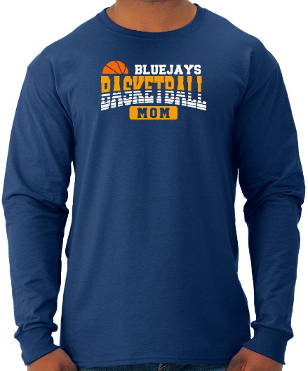 Shepherd Basketball Gear - 2024 - Adult Unisex Long Sleeve Tee - Jerzees Dri-Power Unisex Long Sleeve T-Shirt - 5.4oz