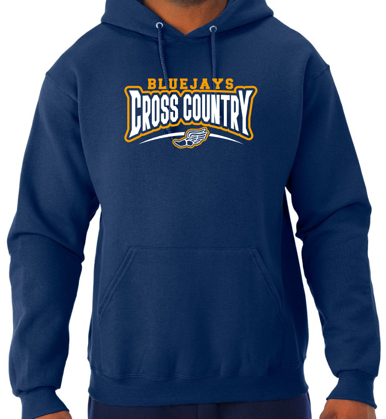 Shepherd Bluejays Cross Country - Adult Hooded Sweatshirt
