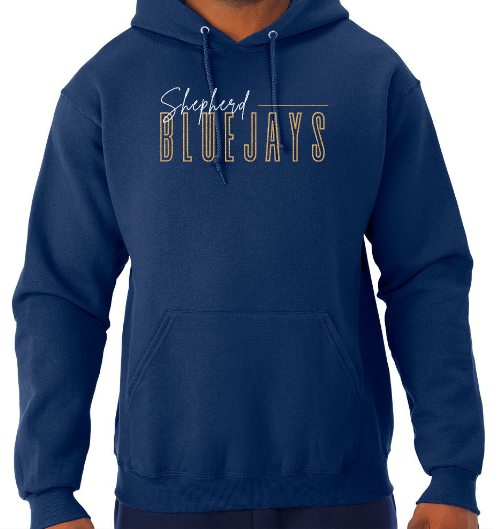 Shepherd Football Spirit Gear - 2025 - Toddler Hooded Sweatshirt - Rabbit Skins Toddler Fleece Hooded Sweatshirt - 7.5oz