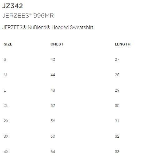 Shepherd Football Spirit Gear GLITTER - 2025 - Adult Unisex Hooded Sweatshirt - Jerzees NuBlend Unisex Hooded Sweatshirt - 8oz