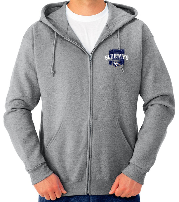 Shepherd Football Spirit Gear - 2025 - Unisex Full-Zip Hooded Sweatshirt - Jerzees NuBlend Unisex Full-Zip Hooded Sweatshirt - 8oz