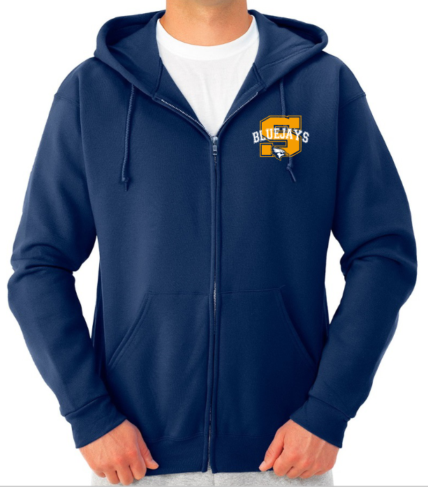 Shepherd Football Spirit Gear - 2025 - Unisex Full-Zip Hooded Sweatshirt - Jerzees NuBlend Unisex Full-Zip Hooded Sweatshirt - 8oz