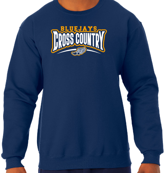 Shepherd Bluejays Cross Country - Adult Crew Sweatshirt