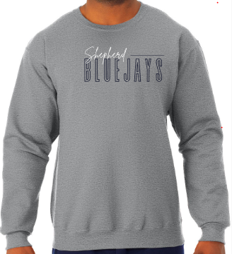 Shepherd Football Spirit Gear - 2025 - Youth Sweatshirt - Jerzees NuBlend Youth Sweatshirt - 8oz