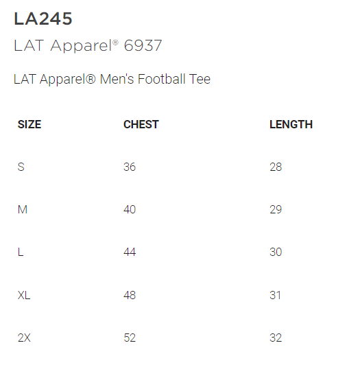 Shepherd Football Spirit Gear - 2023 - Mens Tee - LAT Apparel Men's Football Tee - 4.50z