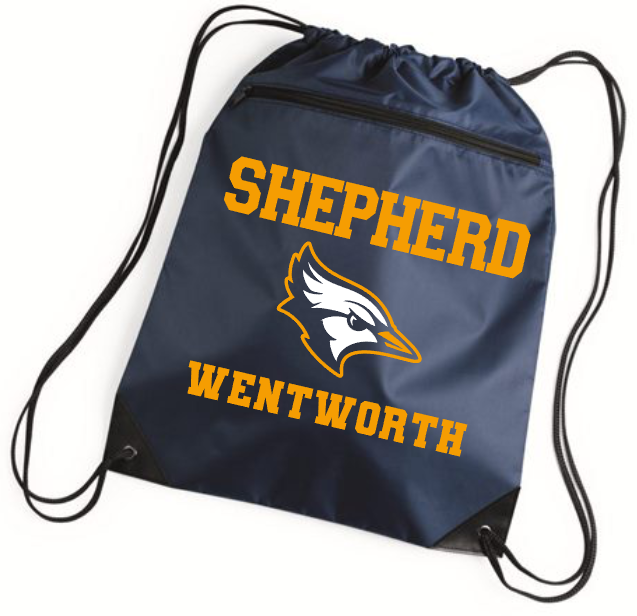 Shepherd Football Spirit Item - 2025 - Drawstring Bag w/ Zipper