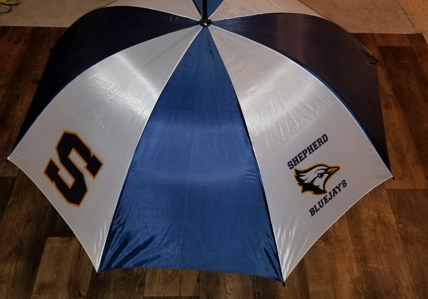 Shepherd Football Spirit Item - 2025 - Golf Umbrella - Shepherd Bluejays