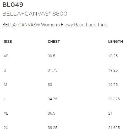 Split Baseball/Softball w/name - Women's Flowy Racerback Tank