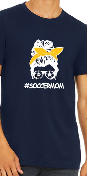 #SoccerMom - Adult T-Shirt - Bella Canvas Short Sleeve Tee