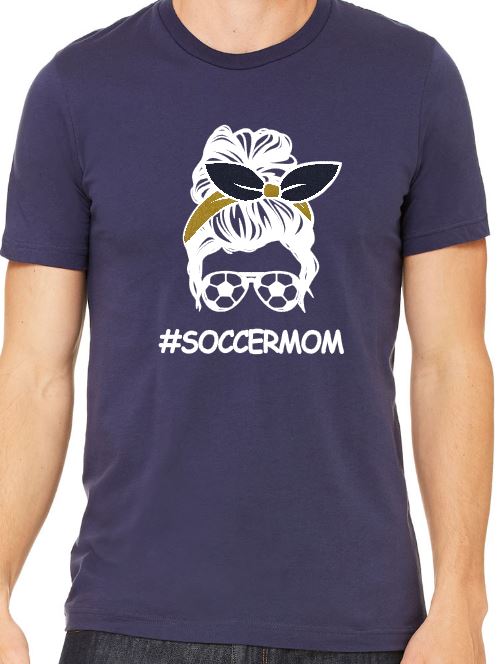 #SoccerMom - Adult T-Shirt - Bella Canvas Short Sleeve Tee