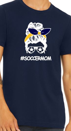 #SoccerMom - Adult T-Shirt - Bella Canvas Short Sleeve Tee