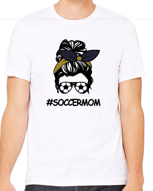 #SoccerMom - Adult T-Shirt - Bella Canvas Short Sleeve Tee
