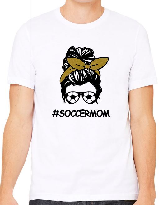 #SoccerMom - Adult T-Shirt - Bella Canvas Short Sleeve Tee