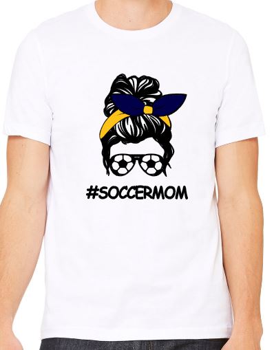 #SoccerMom - Adult T-Shirt - Bella Canvas Short Sleeve Tee