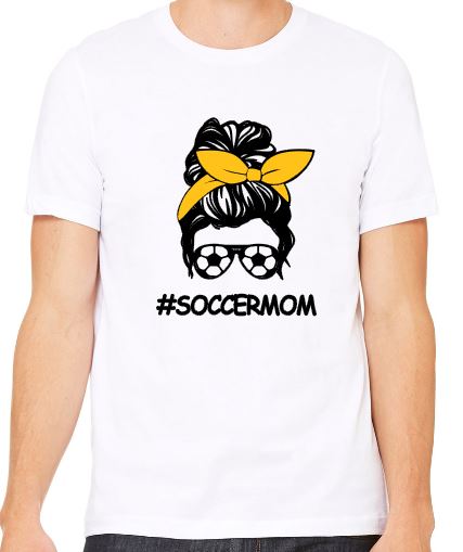 #SoccerMom - Adult T-Shirt - Bella Canvas Short Sleeve Tee