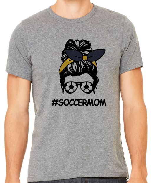 #SoccerMom - Adult T-Shirt - Bella Canvas Short Sleeve Tee