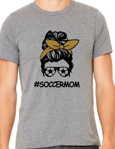 #SoccerMom - Adult T-Shirt - Bella Canvas Short Sleeve Tee