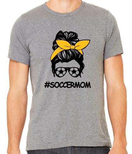 #SoccerMom - Adult T-Shirt - Bella Canvas Short Sleeve Tee