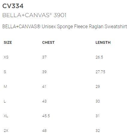 Mt. Pleasant Area Hockey-Hockey Christmas - Adult Crew Neck Sweatshirt - Bella Canvas Unisex Sponge Fleece Raglan Sweatshirt