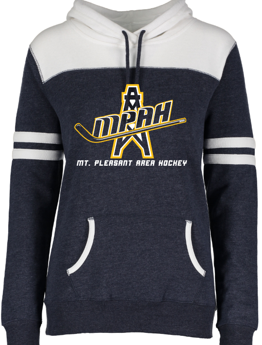 Mt. Pleasant Area Hockey - Ladies Hoodie - Enza Ladies Varsity Fleece Hoodie